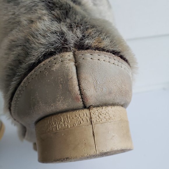 Vintage 70s/80s Faux seal fur Boots by Snowland - Picture 11 of 16